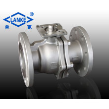 2PC Stainless Steel High-Platform Floating Flange Ball Valve